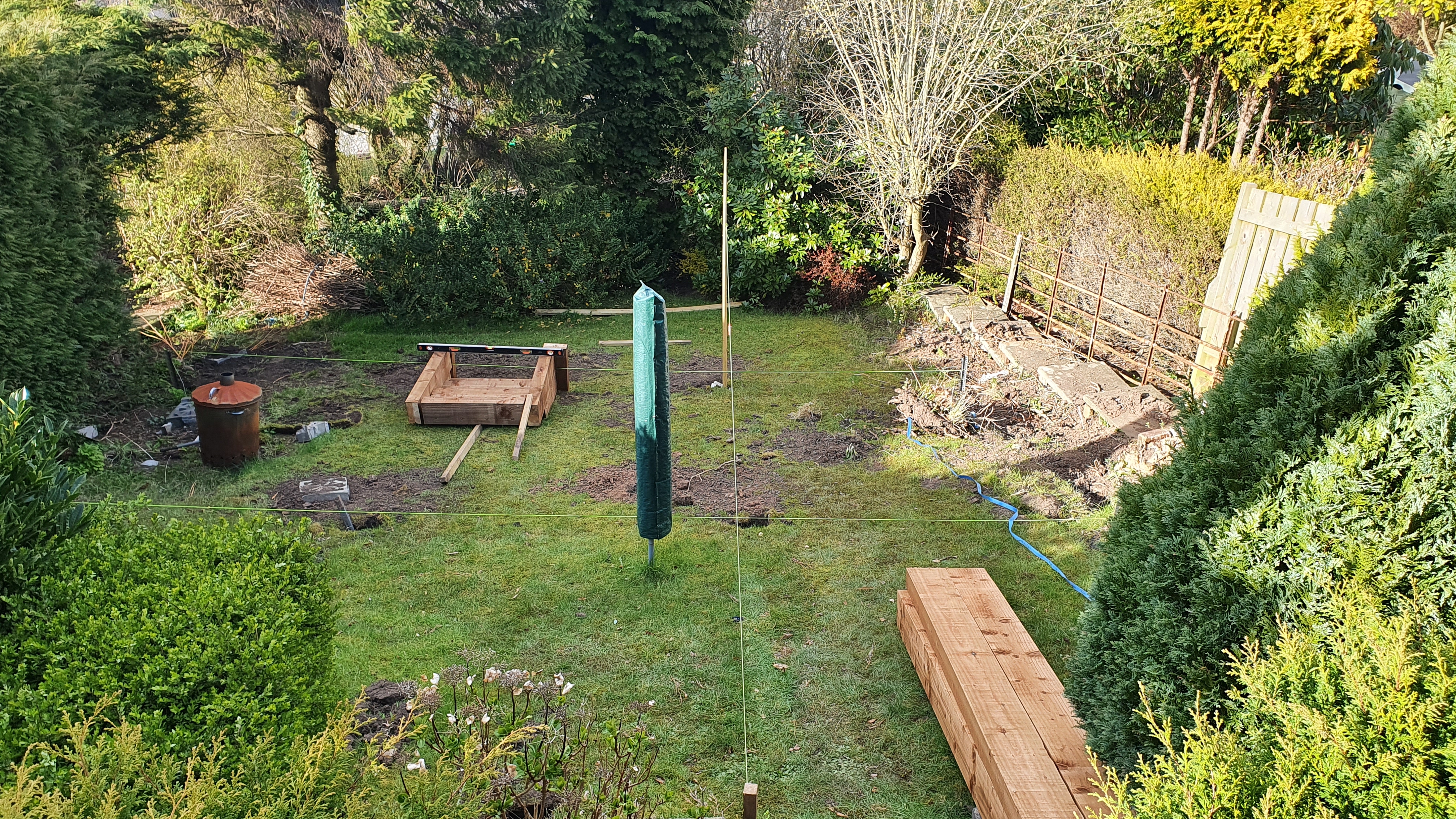 Garden Terracing before